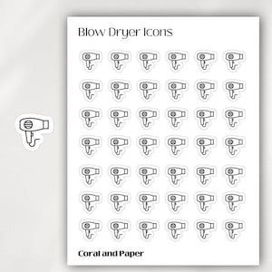 FON - Mini Symbol Aufkleber | Minimalistische Planer Aufkleber | Funktionsaufkleber | Bullet Journal