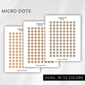 TRANSPARENT MICRO DOTS Planner Stickers | Minimal Planning | Tiny ...