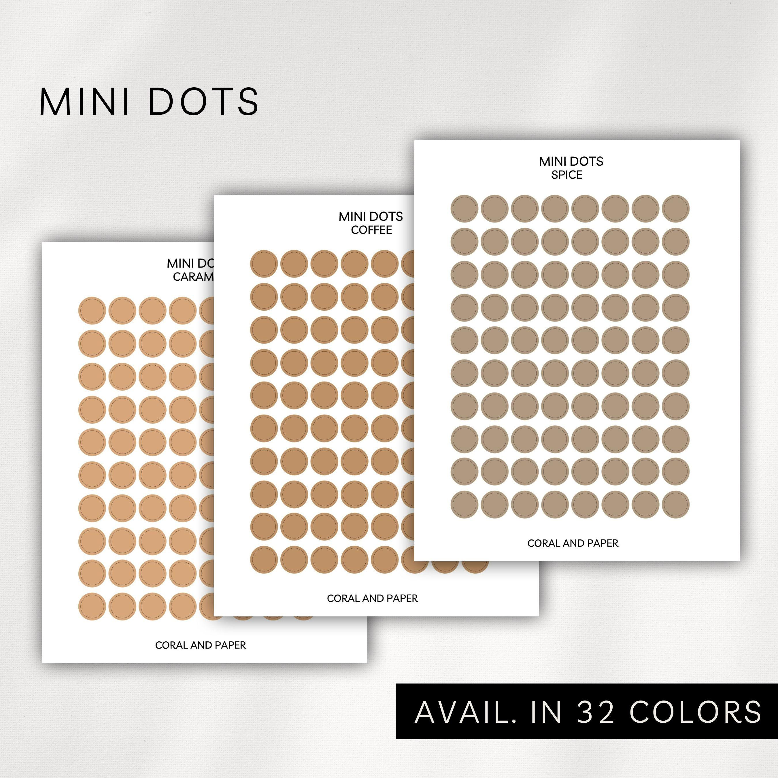 TRANSPARENT MINI DOTS - Minimal & Functional Planner Stickers | Dots ...