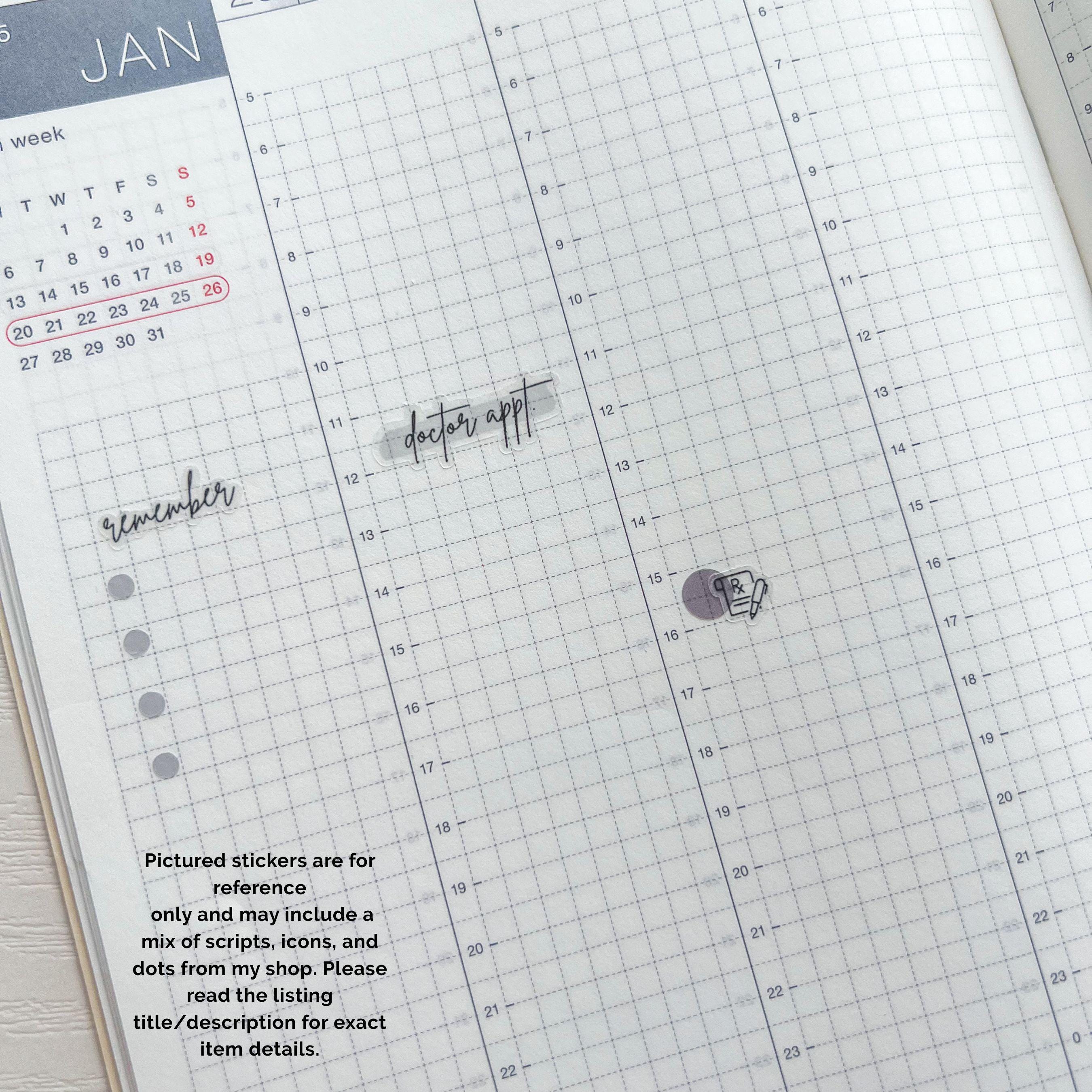 PENCIL Mini Icon Stickers | Minimalist Planner Stickers | Functional ...
