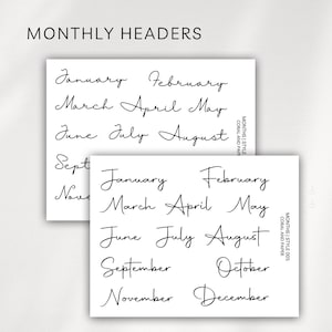 Pode incluir: Duas folhas de papel branco com texto manuscrito preto. O texto está em letra cursiva e inclui os meses do ano. O texto na folha superior diz "Janeiro, Fevereiro, Março, Abril, Maio, Junho, Julho, Agosto, Setembro, Novembro". O texto na folha inferior diz "Janeiro, Fevereiro, Março, Abril, Maio, Junho, Julho, Agosto, Setembro, Outubro, Novembro, Dezembro".