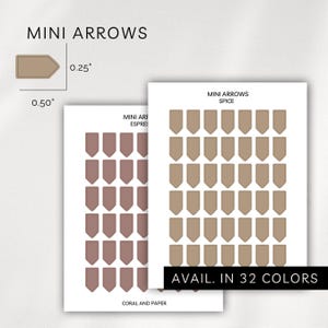 MINI ARROW STICKERS | Planner Stickers | Minimal & Functional Planner Stickers | Bullet Journal |