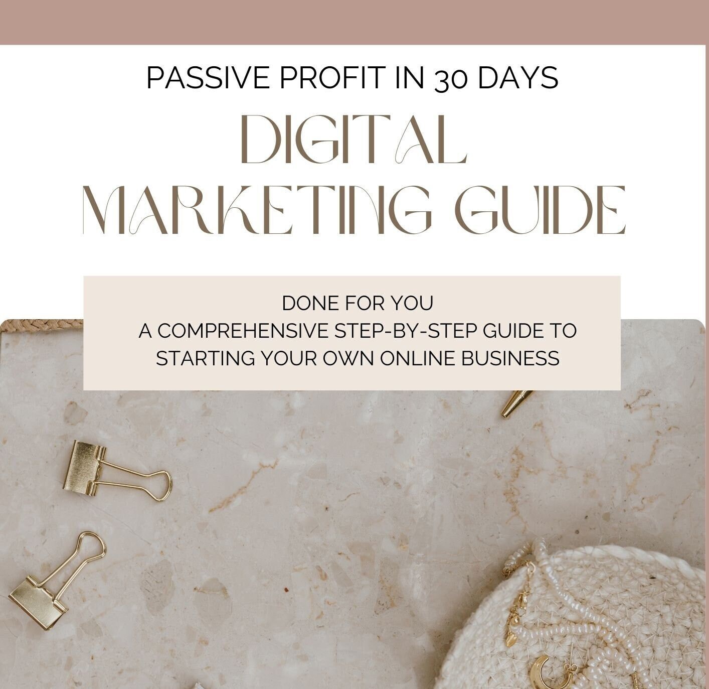Passive Profit in 30 Days: Digital Marketing Guide/ebook With Master ...