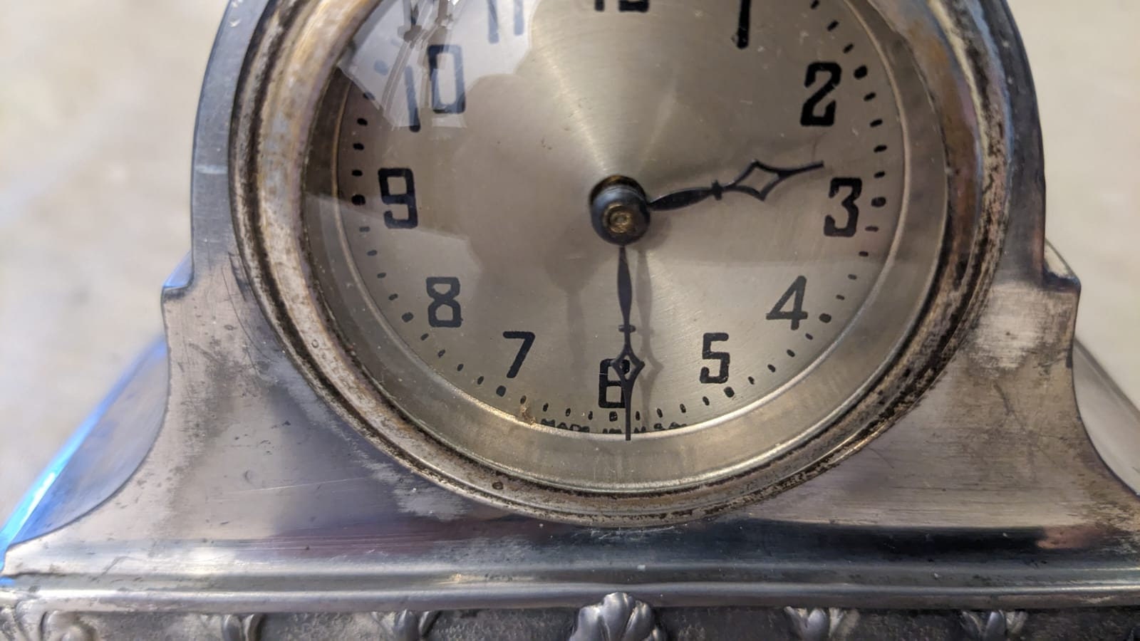 Vintage Pewter Napoleon Hat Clock, Circa 1930s. - Etsy
