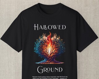 Christian Shirt • Hallowed Ground Tee • Christian Merch • Jesus Shirt • Christian Crewneck • Redeemer T-shirt • Unisex Garment-Dyed T-shirt