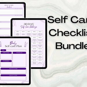 Self Care Checklist, 30 Self Care Challange, Self Care Plan, Habit ...