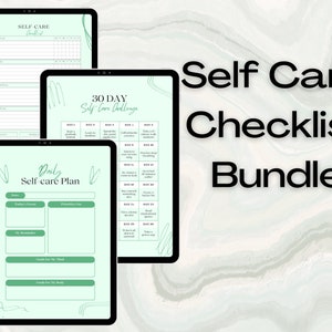 Self Care Checklist, 30 Self Care Challange, Self Care Plan, Habit Tracker Sheets, 31 Day Habit Tracker, Self Care Planner, SelfCare Journal