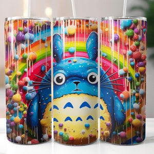 Rainbow Studio Ghibli Inspired Totoro 20oz Skinny Tumbler
