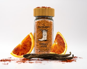 Azúcar de whisky: mezcla con infusión de vainilla, naranja sanguina y azafrán (113 g)
