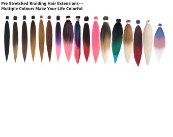 Pre-Stretched Braiding Hair 26 Inch – Itch-Free, Quick Install, Lightweight Synthetic Extensions for Knotless & Box Braids