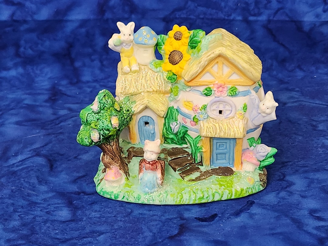 Vintage Hoppy Hollow Easter Village House Etsy