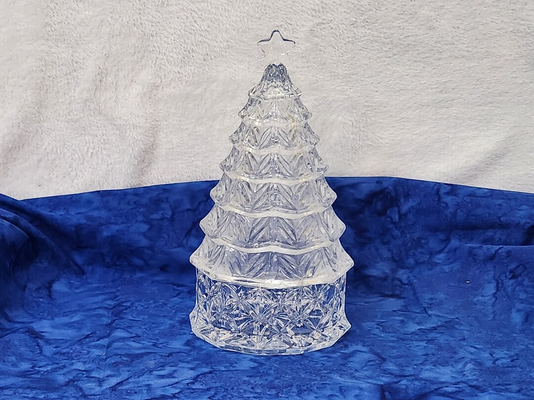 Kohl's 24 Lead Crystal Holiday Candy Dish or Tealight Etsy