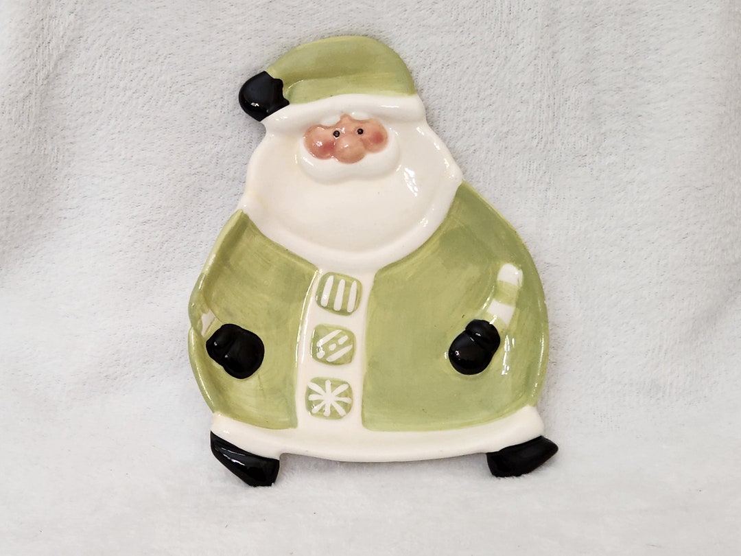 Vintage Christmas Candy Dishes/santa Candy Dish Etsy