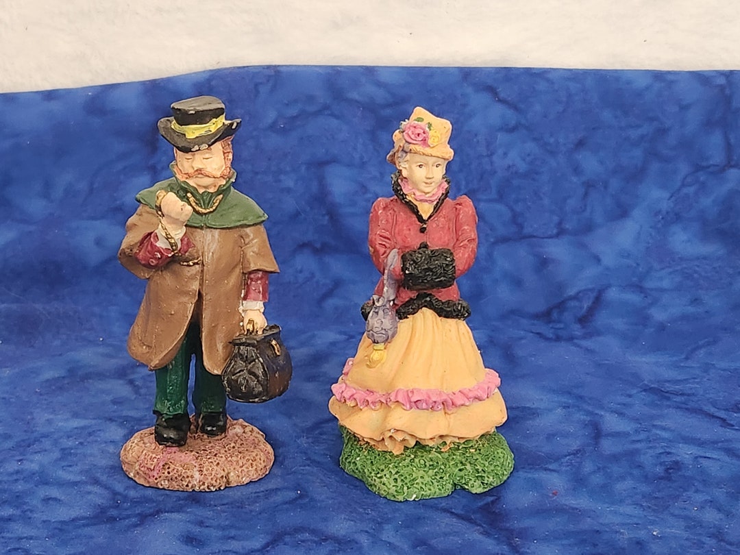 Vintage Christmas Village Figurines Etsy