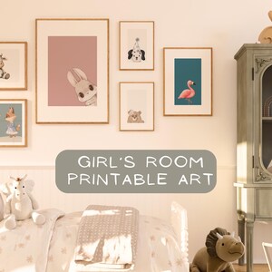 100 Prints for Girl's Room, Gallery Wall Set for Kids, Girl Poster ...