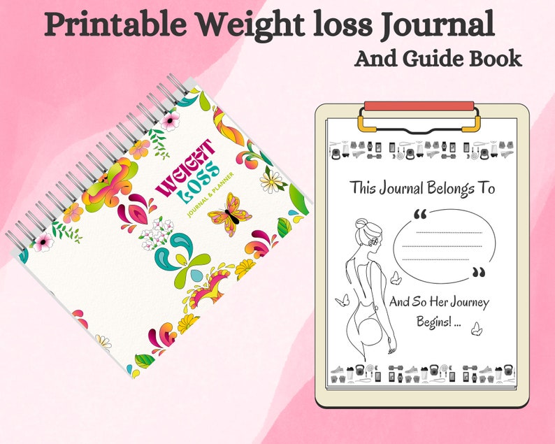 Weight Loss Journal & Planner for Women Weightloss Journal Etsy