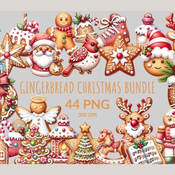 Gingerbread Girl Svg, Gingerbread Clipart, Winter Clipart, Cute Christmas Png, Gingerbread png for card making, crafts and sublimation.