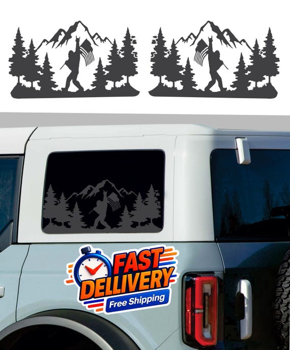 thumbnail image 2 of Bigfoot Oklahoma Vinyl Decal - Die Cut Sticker For Car Bumper, Window, Laptop - Black 2 of 4