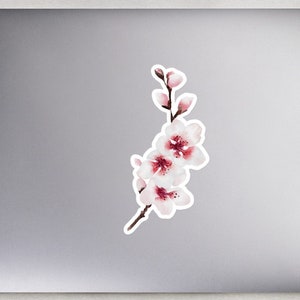Japanese Cherry Blossom Flowers Bubble-free Stickers