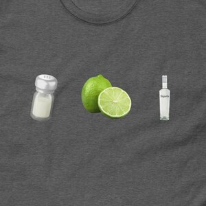 Salt Lime Tequila Fun Pictograph T-Shirt