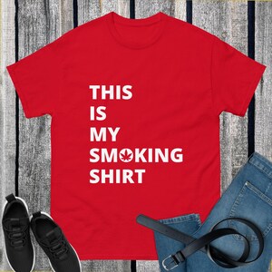 Camiseta divertida y sencilla para fumar