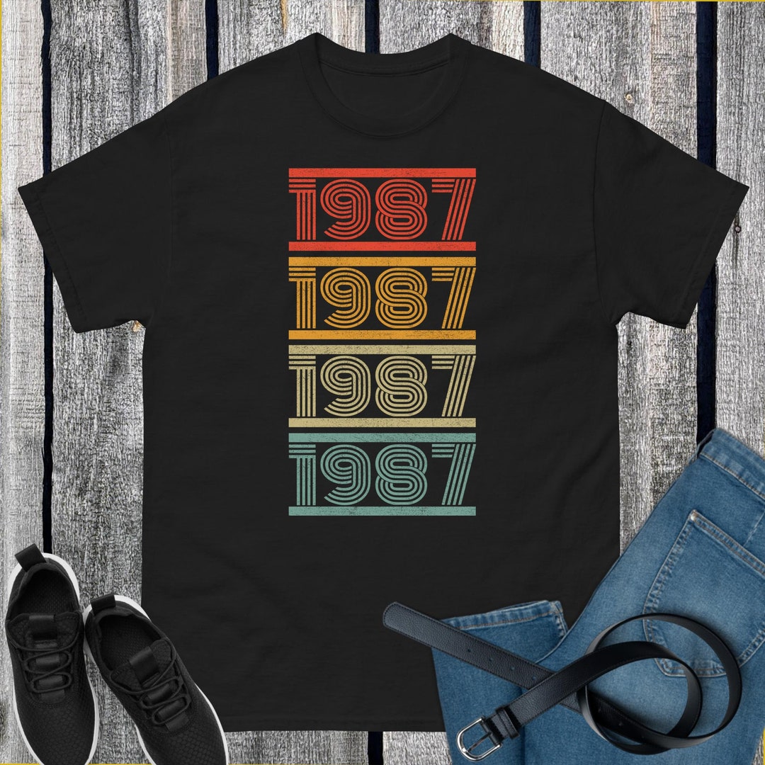 1987 Retro Style Classic Tee - Etsy