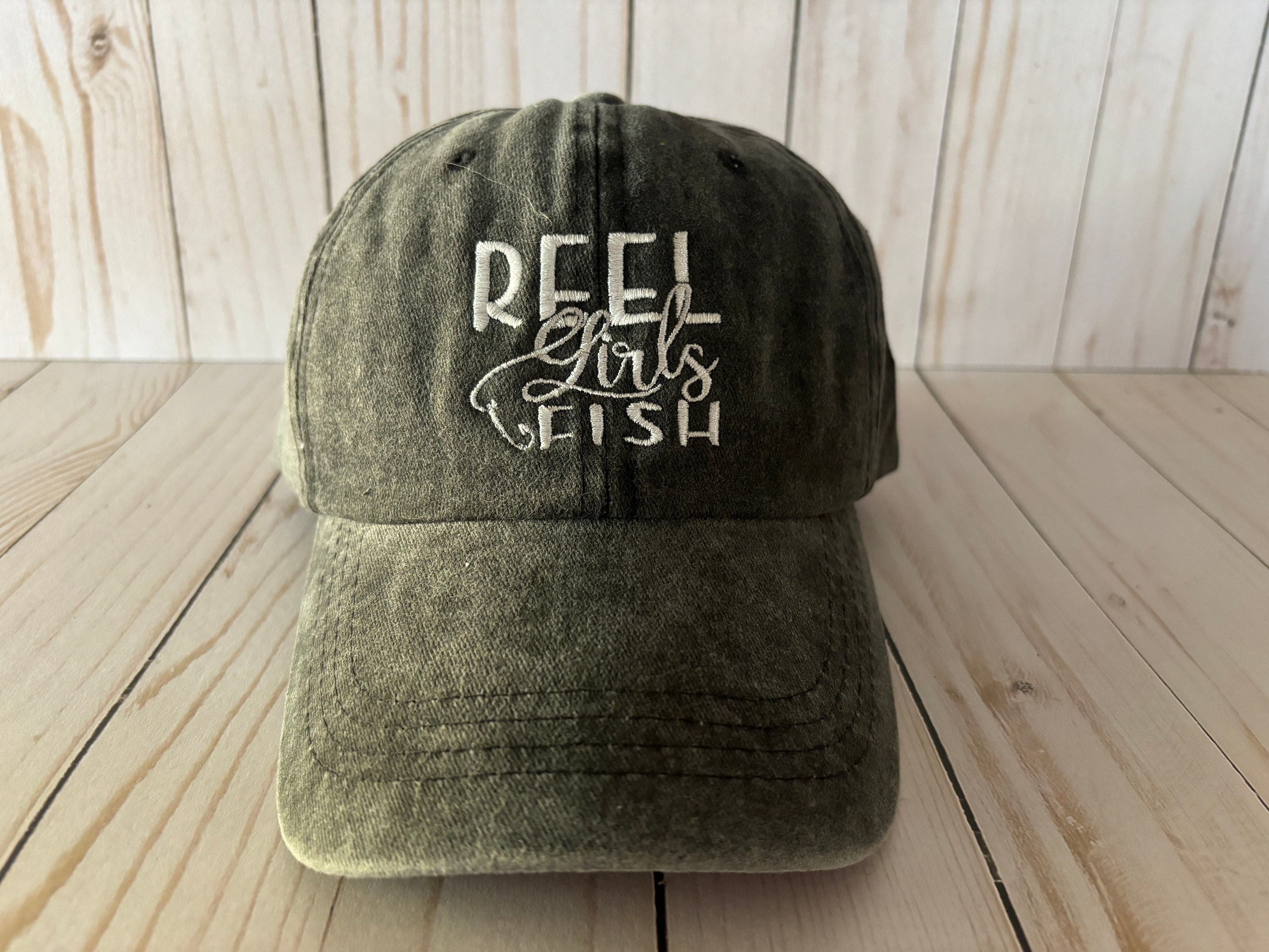Reel Women Fish - Funny Fishing Quote  Cap for Sale by webstar2992