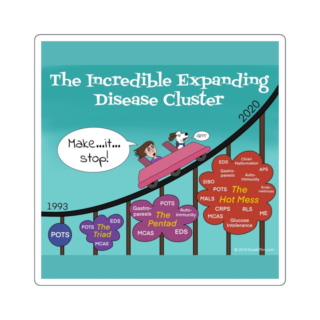 Expanding Disease Cluster POTS SYNDROME Square Stickers Etsy