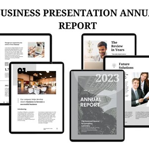 Business Presentation Annual Report Annual Report Template Annual Report Info graphics Minimal Business Annual Report