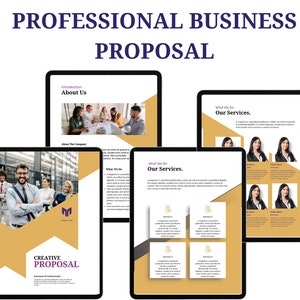 Elegance Professional Business Proposal Professional Business Plan Template Professional Print Template