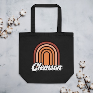 Clemson Organic Cotton Tote Bag | Medium Tote Bag | Print on One Side