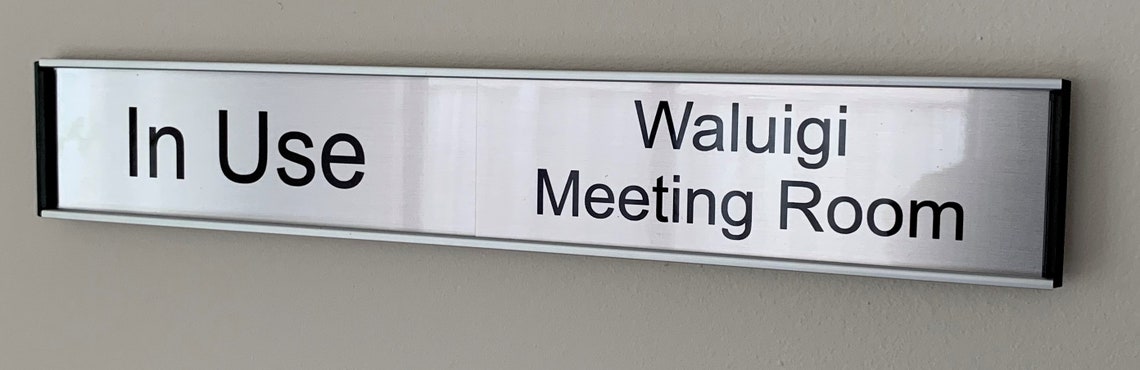 Office Door Sign Sliding In/out 300mm X 38mm - Etsy