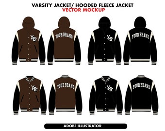 Varsity jacket Vector mockup, clothing sketch, Fashion Design Template, jacket vector sketch, jacket vector, varsity jacket designer,