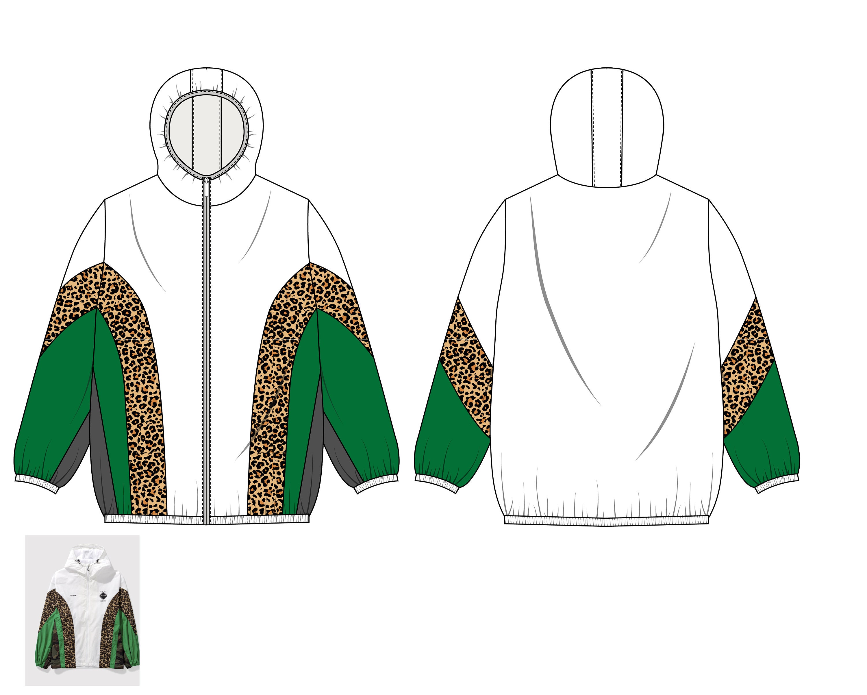 Custom Fashion Vector Mockup, Custom Streetwear Tech Pack Sketch