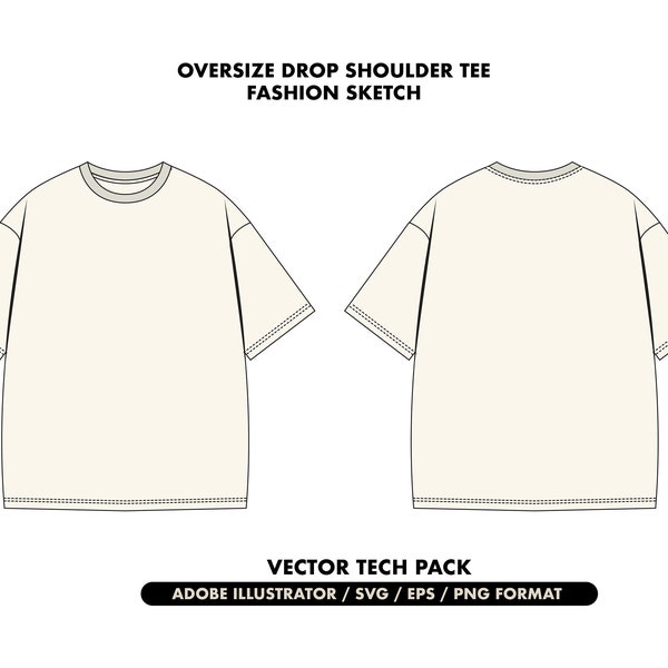 Drop Shoulder T Shirt - Etsy