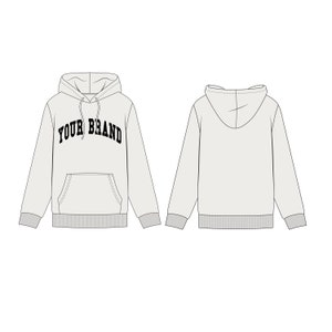 streetwear collection tech pack bundle, clothing sketch, Flat clothing mockup, Hoodie Joggers Shorts Bundle Fashion Design sketch