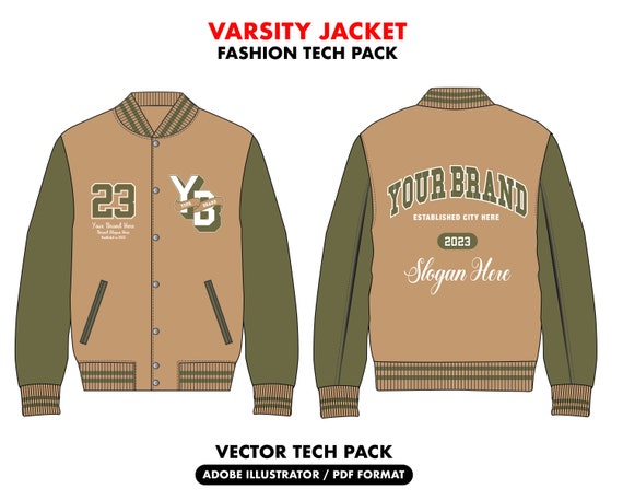 Varsity Jacket Stock Illustration  Download Image Now  Letterman Jacket  Jacket Vector  iStock