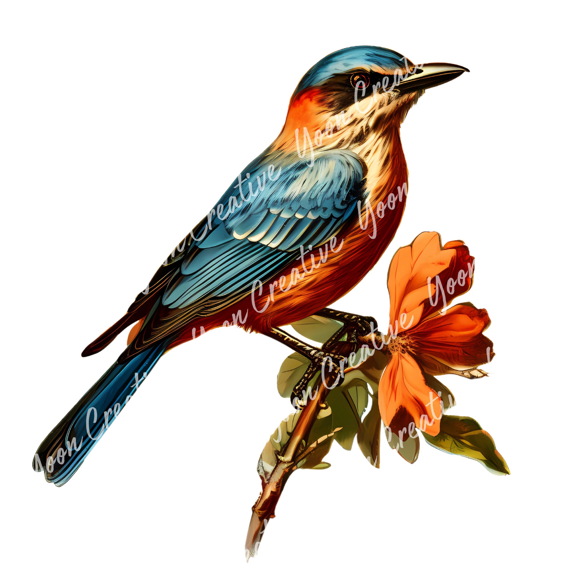 Vintage Bird Drawings Clipart Set for Creative Projects Junk Journal