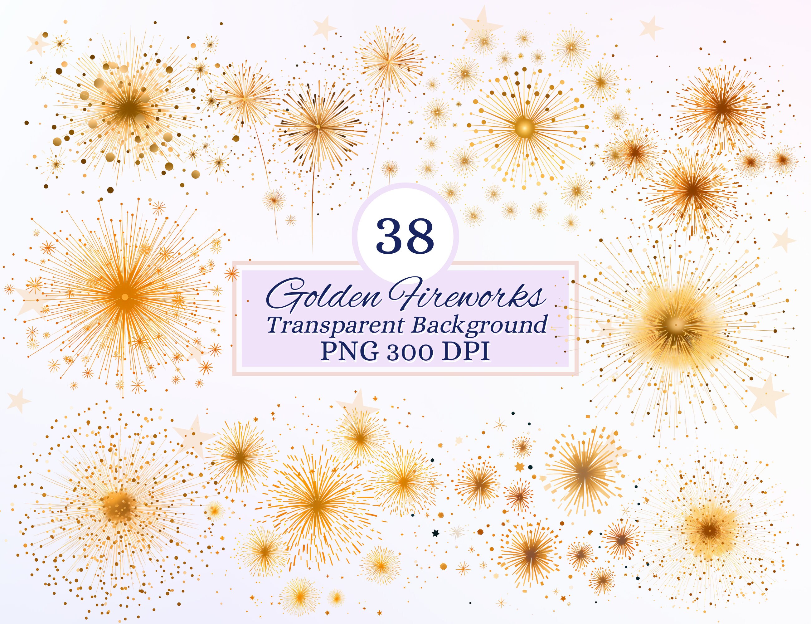 Golden Fireworks Clipart Set for Creative Projetcs, New Year Party Festive  Elements, Scrapbooking, Sublimation, Ephemera, Junk Journaling - Etsy, image size:2600x2000