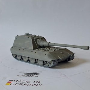 Jagdpanzer auf E100 - German Tank Destroyer - Model Kit - 1/72 - 1/87 - 1/48 - 1/100 - 1/64 - 1/56