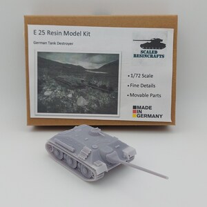 1/72 ドイツ E-25 駆逐戦車 3Dプリント レジンキット 未組立 E25
