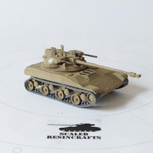 T92 - American Light Tank - Model Kit - 1/72 - 1/87 - 1/48 - 1/100 - 1/64 - 1/56