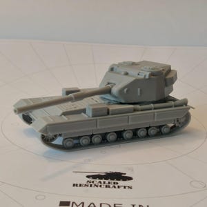 FV215b (183) - British Tank Destroyer - Model Kit - 1/72 - 1/87 - 1/48 - 1/100 - 1/64 - 1/56