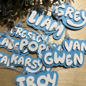 Custom Bluey name tag