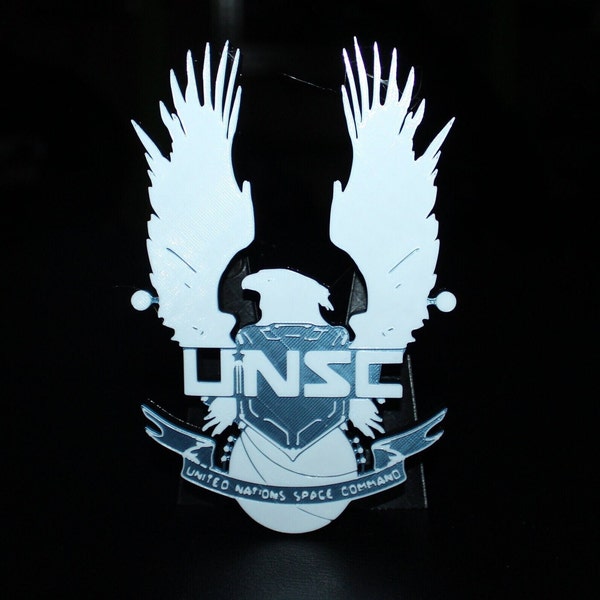 Halo, UNSC, United Nations Space Command 3D printed Logo Art