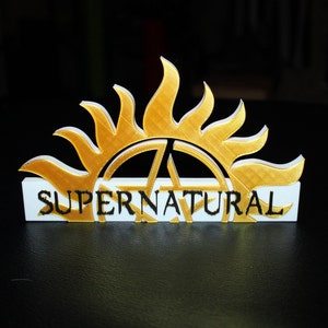 Supernatural 3D printed Logo Art