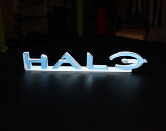 Halo 3D printed Logo Art