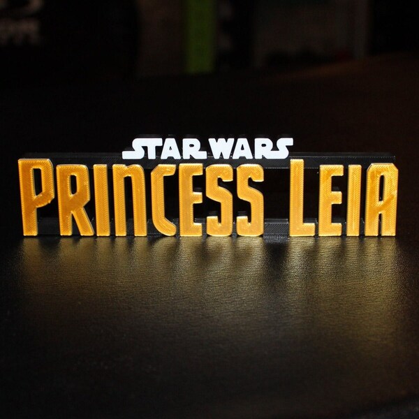 Princess Leia 3D printed Logo Art