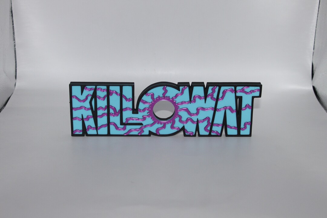 Killowat 3D Printed Comic Logo Art - Etsy UK