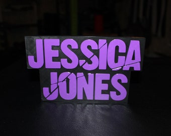 Jessica Jones 3D printed Comic Logo Art